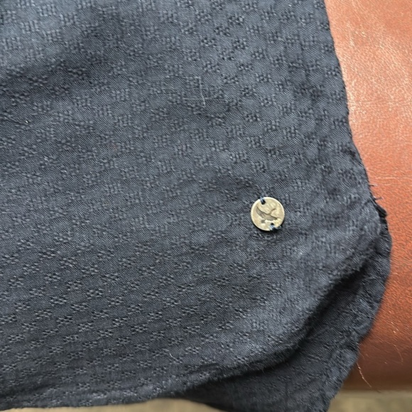 NWT Eddie Bauer Women’s Dark Navy Blue Button Down Cotton Blouse Size 2XL NWT - Picture 9 of 10